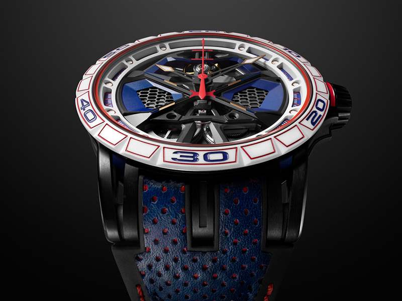 羅杰杜彼 (Roger Dubuis) 推出 Excalibur Spider Huracán Monobalancier：超級鐘表 (Hyper Horology?) 與超級跑車風格的融合