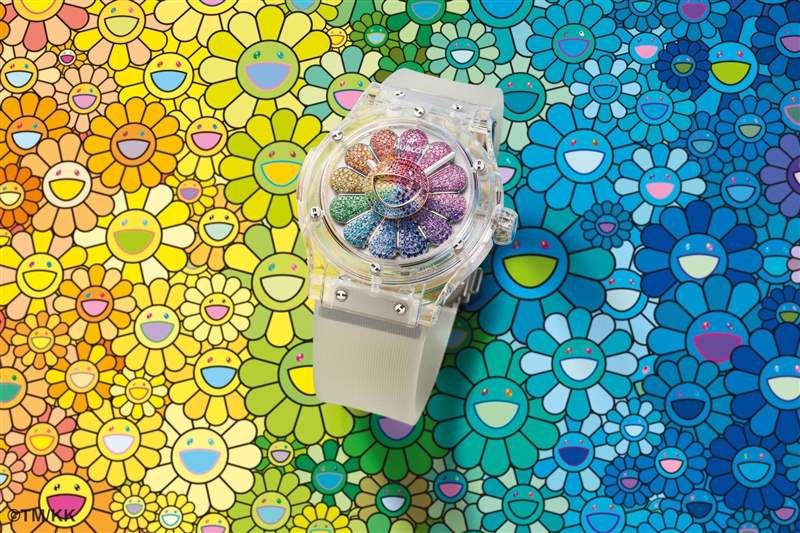 Classic Fusion Takashi Murakami Sapphire Rainbow經典融合系列村上隆藍寶石彩虹錶(圖片來源:Hublot) Hublot再聯乘村上隆獨一無二微笑之花震撼作-復刻表