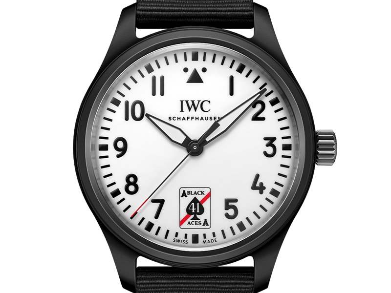 IWC萬(wàn)國(guó)推出Pilot’s Watch Automatic 41 Black Aces黑桃A特別版腕表：夜光表盤-復(fù)刻表