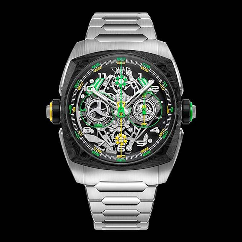 瑞士表廠CYRUS特立獨(dú)行新作大玩復(fù)雜功能可同步測量兩個時段-復(fù)刻表