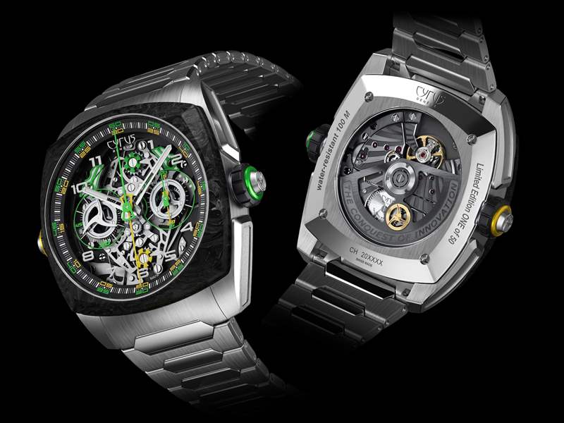 圖片來源:CYRUS 瑞士表廠CYRUS特立獨(dú)行新作大玩復(fù)雜功能可同步測量兩個時段-復(fù)刻表