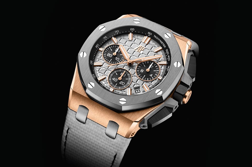 愛彼同步釋出兩款皇家橡樹離岸型自動(dòng)上鏈計(jì)時(shí)碼表異材質(zhì)搭配造型吸睛-復(fù)刻表