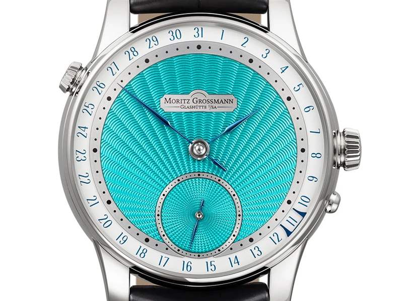 Moritz Grossmann推出Date Turquoise小三針日歷腕表:綠松石色璣鏤紋表盤 Moritz Grossmann推出Date Turquoise小三針日歷腕表:綠松石色璣鏤紋表盤-復刻表