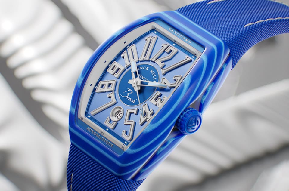 法蘭克穆勒Vanguard Beach彩色玻璃纖維表殼靈感與一個季節有關-復刻表