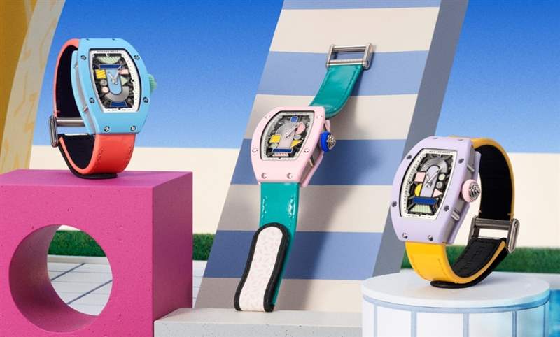 融入曼菲斯風格粉嫩三色齊發|理查德MILLE RM 07-01彩色陶瓷腕表-復刻表