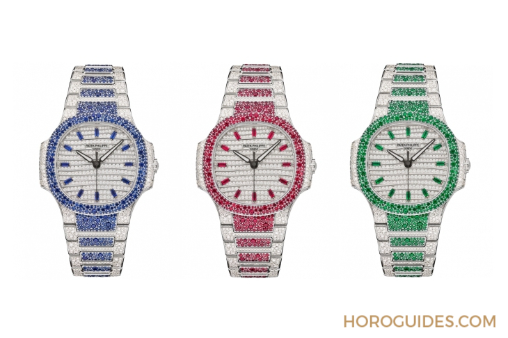 Ladies First!百達(dá)翡麗最新Aquanaut Luce「彩虹」三問表與Nautilus織紋復(fù)合表帶-復(fù)刻表