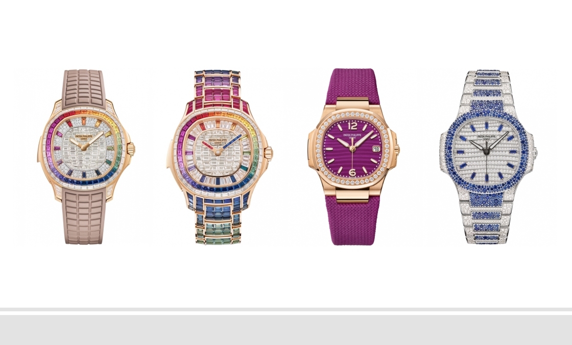 Ladies First!百達(dá)翡麗最新Aquanaut Luce「彩虹」三問表與Nautilus織紋復(fù)合表帶-復(fù)刻表