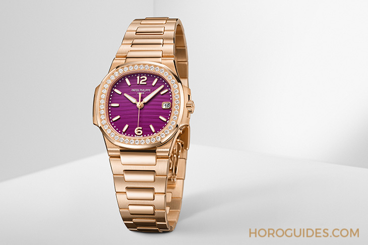 Ladies First!百達(dá)翡麗最新Aquanaut Luce「彩虹」三問表與Nautilus織紋復(fù)合表帶-復(fù)刻表