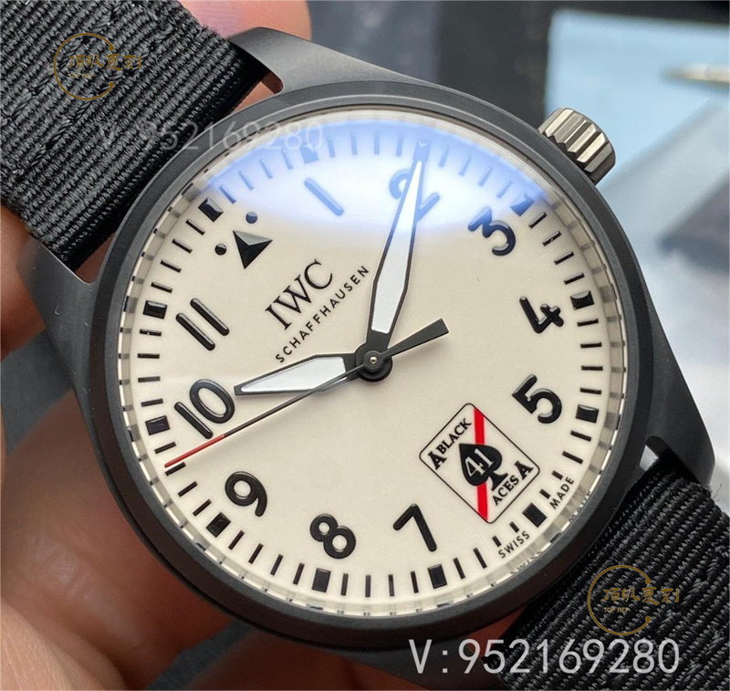 M+廠復(fù)刻萬國飛行員特別版「黑桃A」IW326905全夜光做工怎么樣-復(fù)刻表