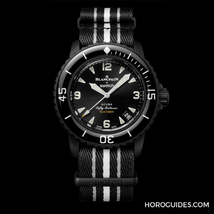 SWATCH - 太驚喜！更貼近五十噚腕表神韻的黑色調(diào)Blancpain × Swatch聯(lián)名表款「Ocean of Storm」現(xiàn)身