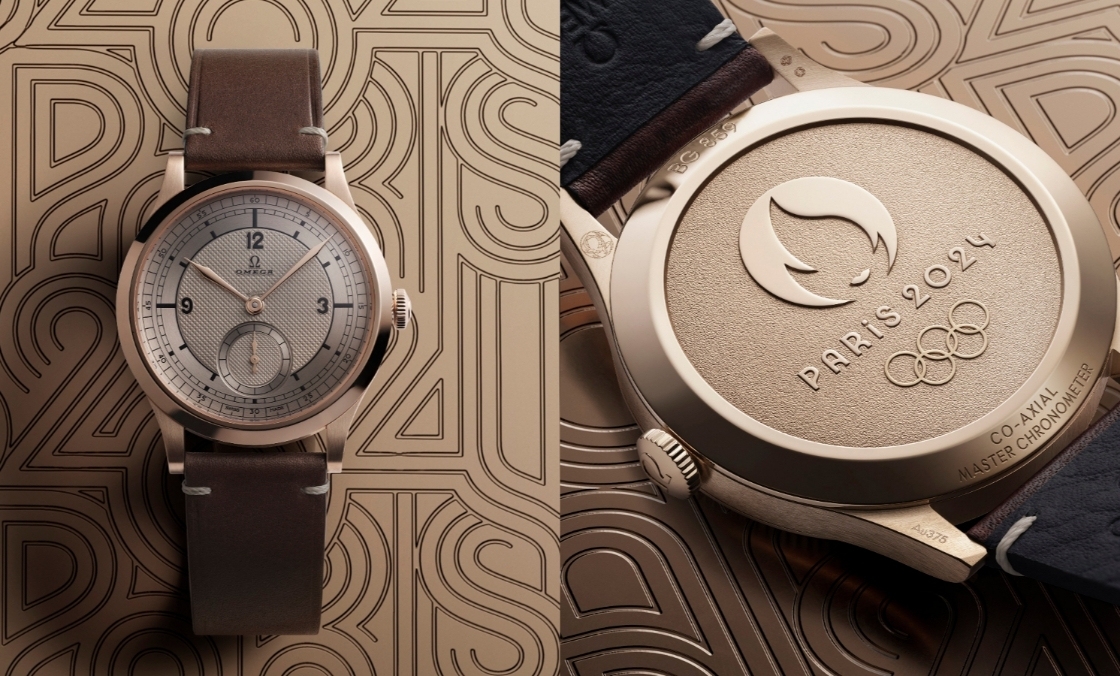 青銅金再現(xiàn)CK 859復(fù)古設(shè)計,向奧運(yùn)獎牌致敬! OMEGA加推巴黎2024年奧運(yùn)會青銅金腕表-復(fù)刻表