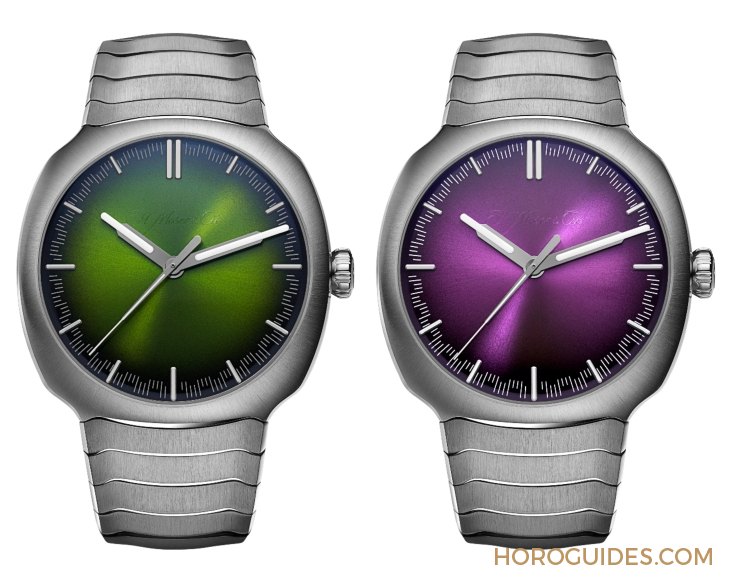 H. MOSER & CIE - STREAMLINER - 6201-1200 - 青龍升級回歸、夢幻紫色同步亮相|H. MOSER & CIE. Streamliner Centre Seconds Matrix Green