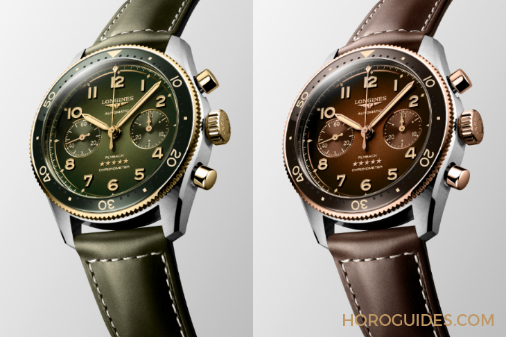 LONGINES - SPIRIT - L3.802.1.53.6 - LONGINES Spirit再掀熱潮！ Spirit Zulu Time鈦金屬腕表與計時秒表間金新色登場