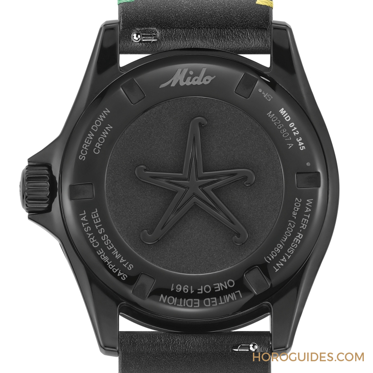 MIDO - OCEAN STAR - M026.807.33.051.00 - 漆黑中的復古「彩虹圈」！ MIDO再度推出Ocean Star Decompression Timer 1961復刻限量版