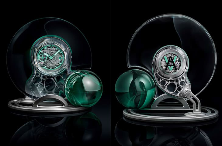 宇舶和火紅當代藝術家Arsham合作 融入Meca-10機芯的水滴型懷表還能當座鐘用-復刻表