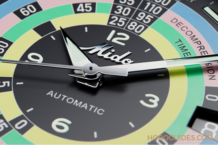 MIDO - OCEAN STAR - M026.807.33.051.00 - 漆黑中的復古「彩虹圈」！ MIDO再度推出Ocean Star Decompression Timer 1961復刻限量版