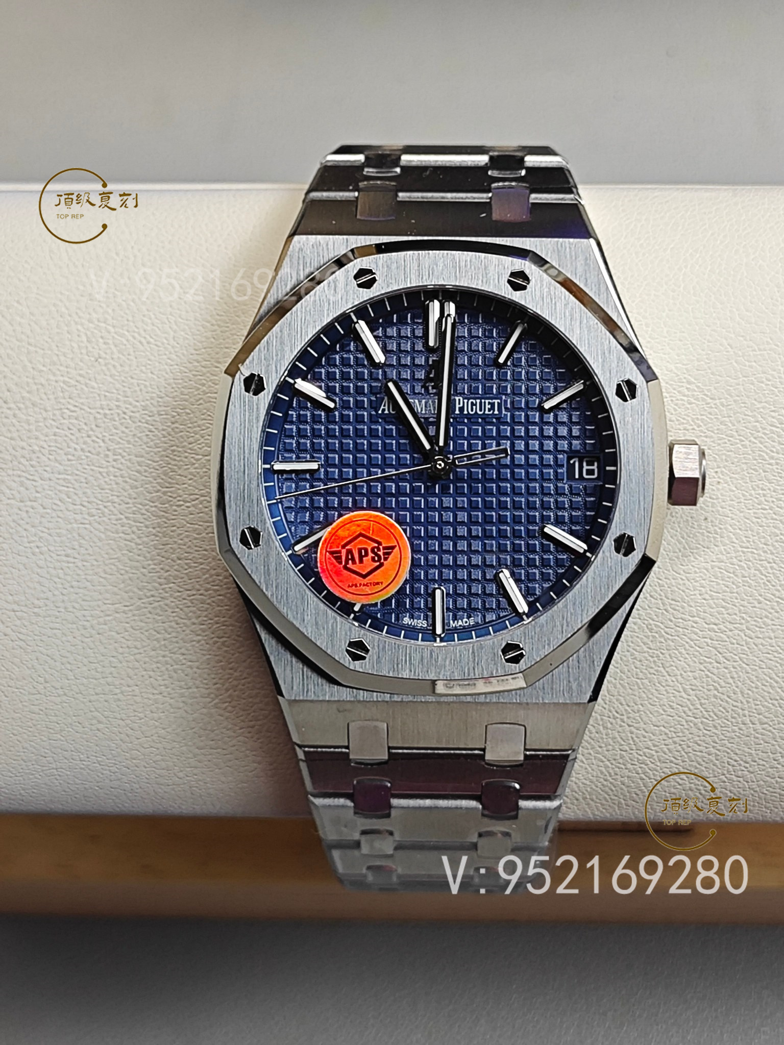 深入解析APS愛(ài)彼復(fù)刻表15500藍(lán)面版:4302一體機(jī)芯與原裝同步功能-復(fù)刻表