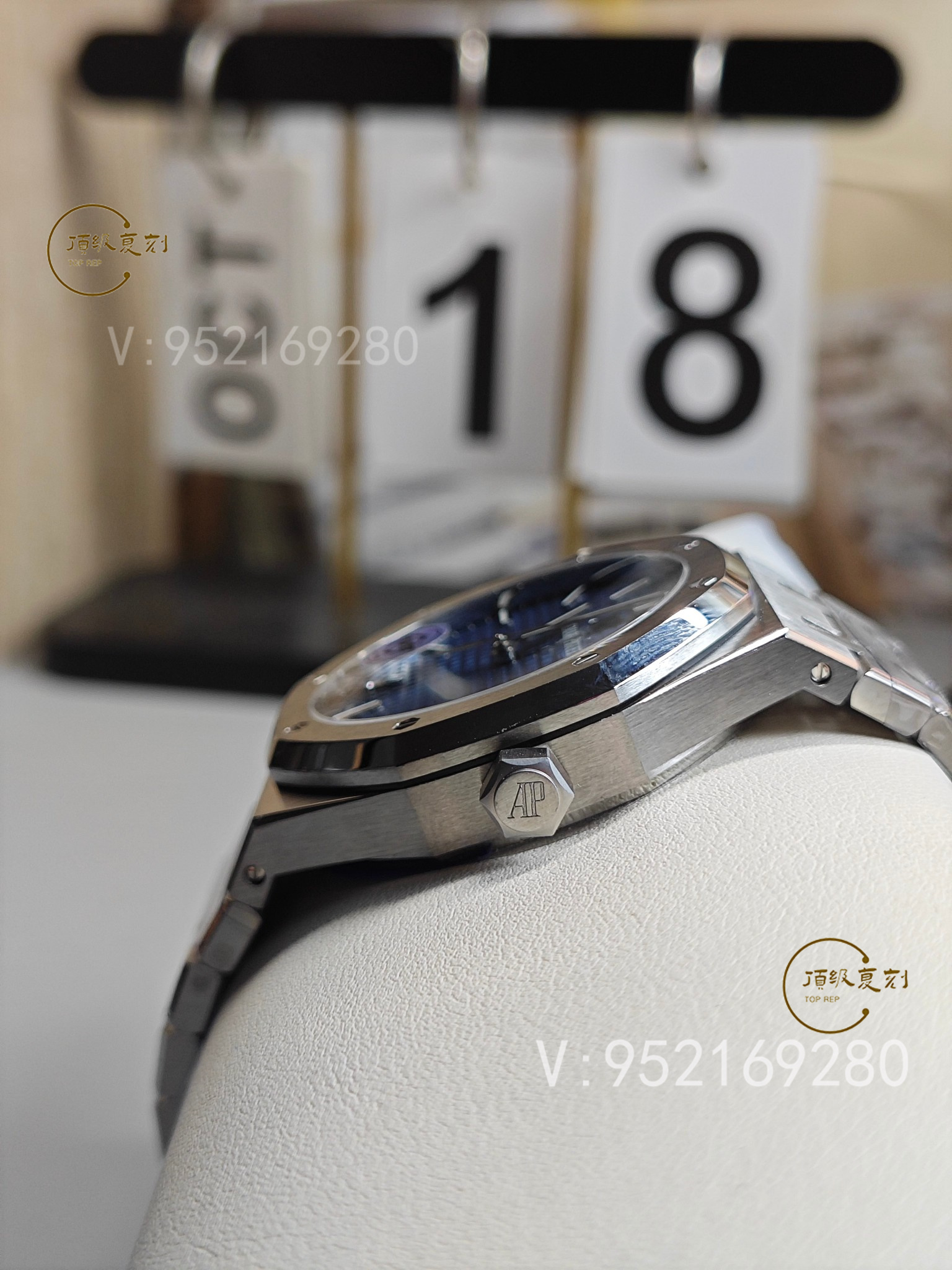 深入解析APS愛(ài)彼復(fù)刻表15500藍(lán)面版:4302一體機(jī)芯與原裝同步功能-復(fù)刻表