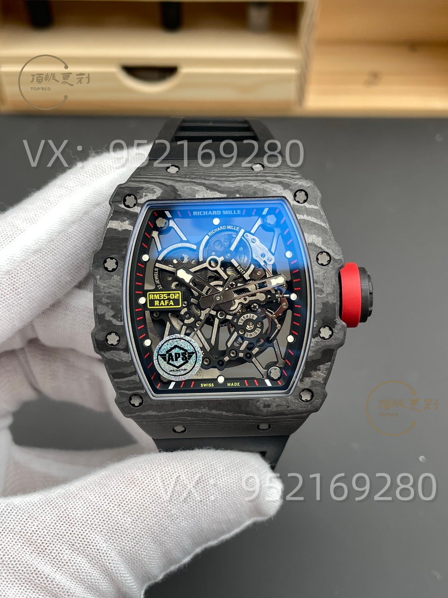 APS廠復(fù)刻理查德米勒RM32-02碳纖維腕表評(píng)測(cè),丹東IMAL1一體機(jī)芯-復(fù)刻表